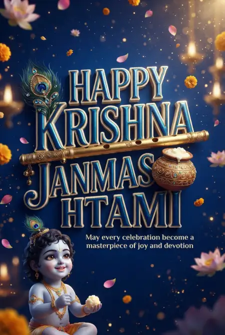 Free Happy Krishna Janmashtami 2026 Full Hd Images Background Image Download