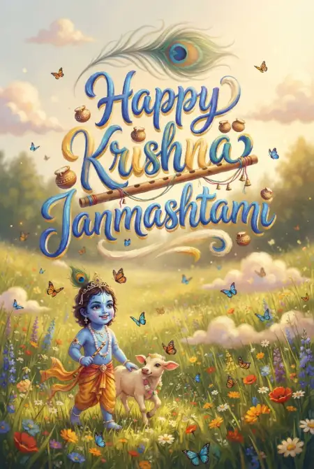 Free Happy Krishna Janmashtami 2026 Hd Images Background Image Download