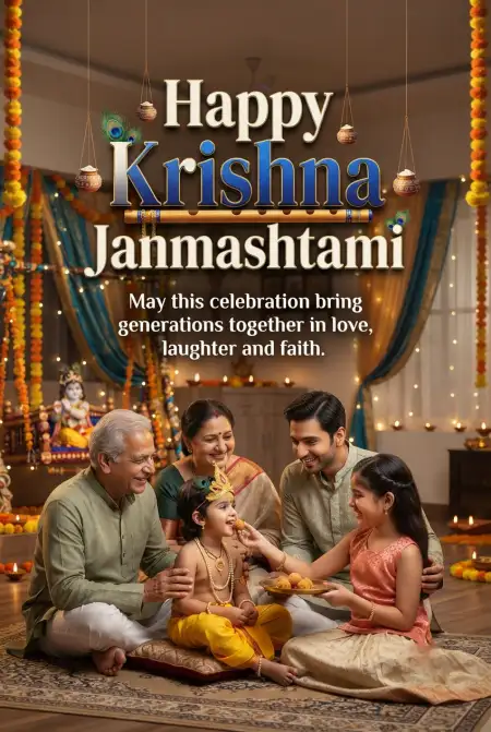 Free Happy Krishna Janmashtami 2026 Krishna Temple Images Background Image Download