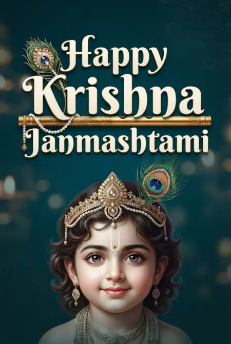 Free Happy Krishna Janmashtami 2026 Transparent Png Background Image Download