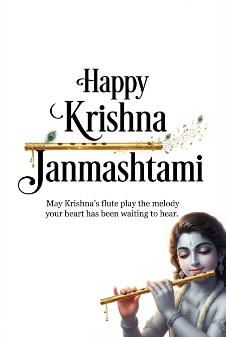 Free Happy Krishna Janmashtami 2026 Wishes And Greetings Background Image Download