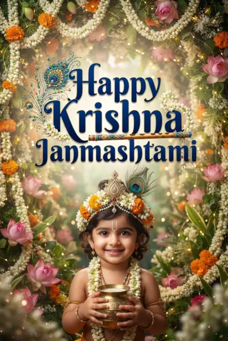 happy krishna janmashtami 2026 wishes for sister