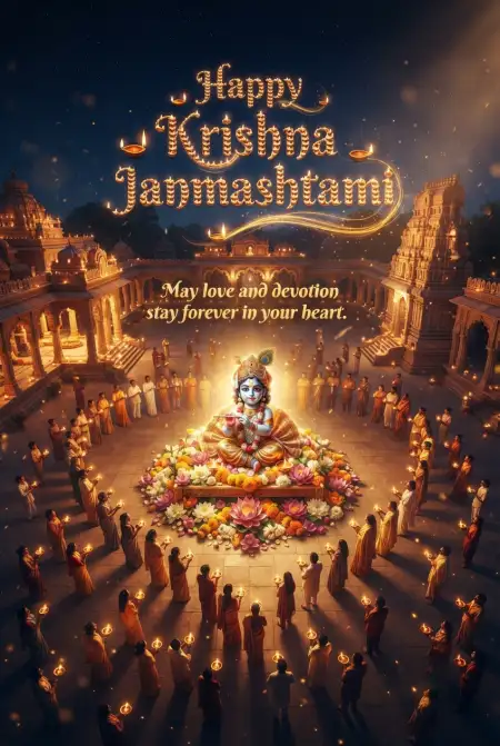 Happy Krishna Janmashtami Greetings And Messages - Free Happy Krishna Janmashtami Greetings Download
