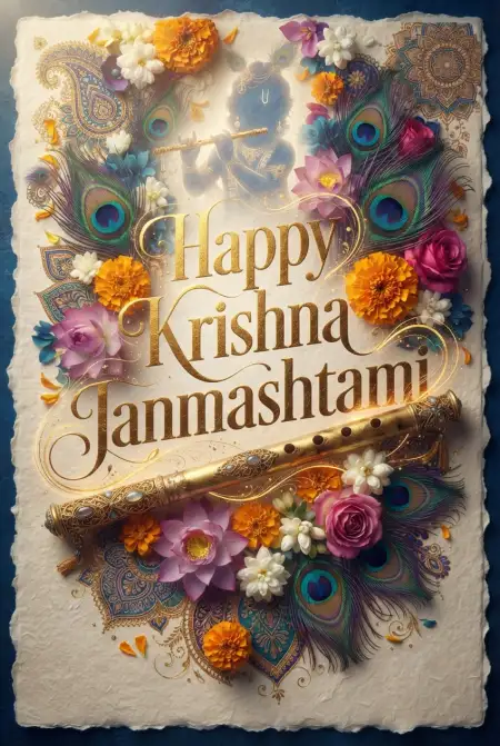 Happy Krishna Janmashtami Greetings Cards - Free Happy Krishna Janmashtami Greetings Download