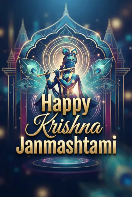 Happy Krishna Janmashtami Greetings For Devotional Whatsapp Status - Free Happy Krishna Janmashtami Greetings Download
