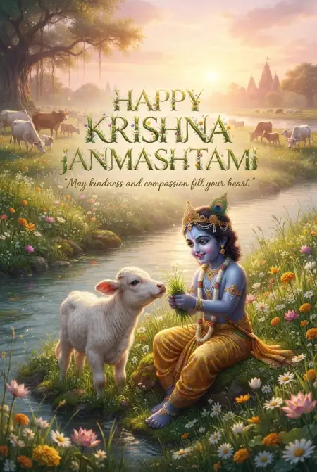 Happy Krishna Janmashtami Greetings For Facebook 2 - Free Happy Krishna Janmashtami Greetings Download