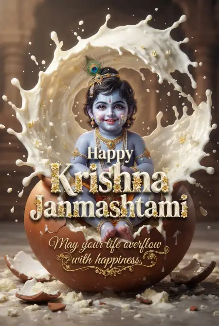 Happy Krishna Janmashtami Greetings For Whatsapp 2 - Free Happy Krishna Janmashtami Greetings Download