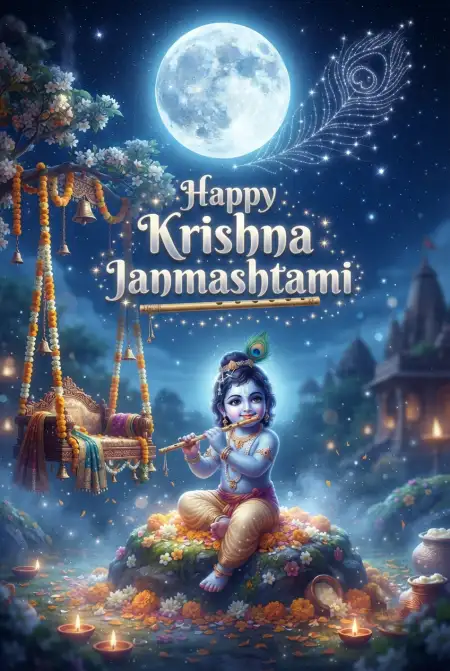 Happy Krishna Janmashtami Greetings Hd Images 2 - Free Happy Krishna Janmashtami Greetings Download