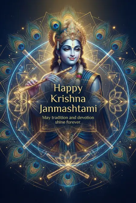 Happy Krishna Janmashtami Greetings In English - Free Happy Krishna Janmashtami Greetings Download