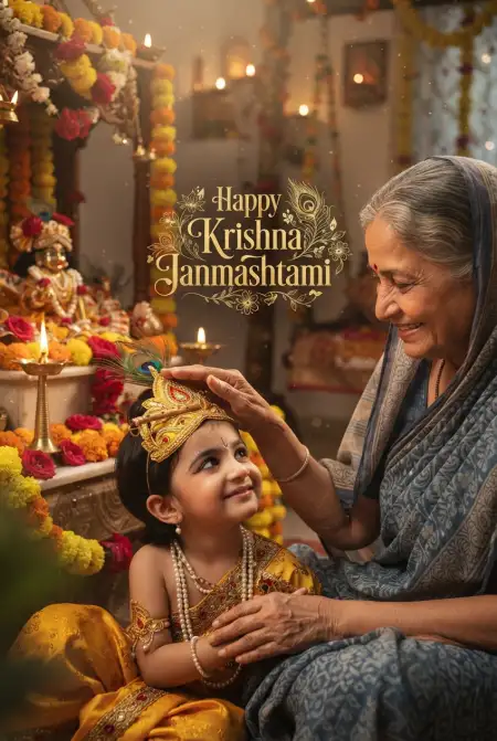 Happy Krishna Janmashtami Greetings To Share With Family - Free Happy Krishna Janmashtami Greetings Download