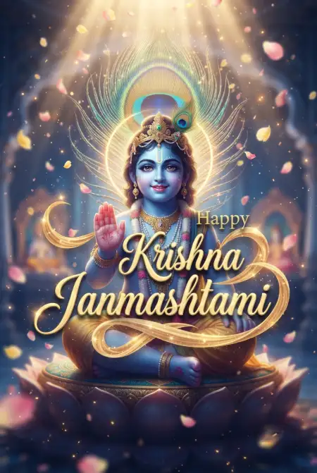 Happy Krishna Janmashtami Greetings With Krishna Quotes - Free Happy Krishna Janmashtami Greetings Download