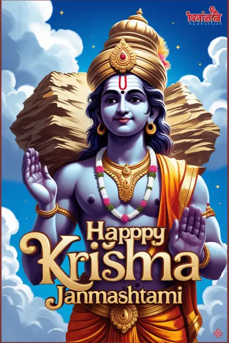 Happy Krishna Janmashtami Krishna Wallpaper With Radha - Free Wall Download