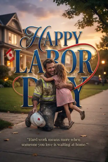 Happy Labour Day 2026 Canada Images With Wishes - Free Happy Labour Day Canada 2026 Download