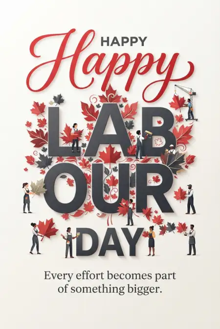 Happy Labour Day Canada 2026 Facebook Greeting Images - Free Happy Labour Day Canada 2026 Download