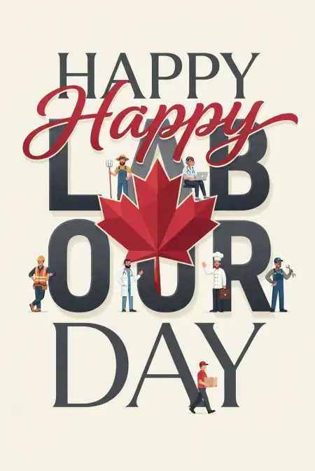 Happy Labour Day Canada 2026 Short Wishes - Free Happy Labour Day Canada 2026 Download