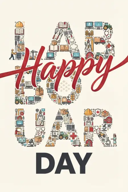 Happy Labour Day Canada 2026 Social Media Images - Free Happy Labour Day Canada 2026 Download
