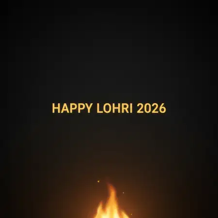 Free Happy Lohri 2026 Cartoon Vector Image Background Download