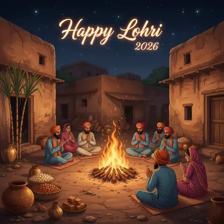 Happy Lohri 2026 Greetings For Facebook - Free Happy Lohri 2026 Download