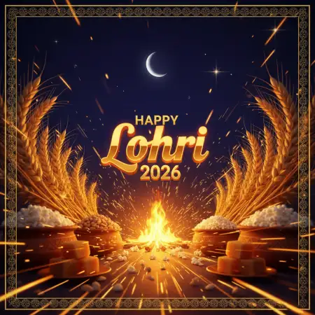 Happy Lohri 2026 Greetings In Hindi - Free Happy Lohri 2026 Download