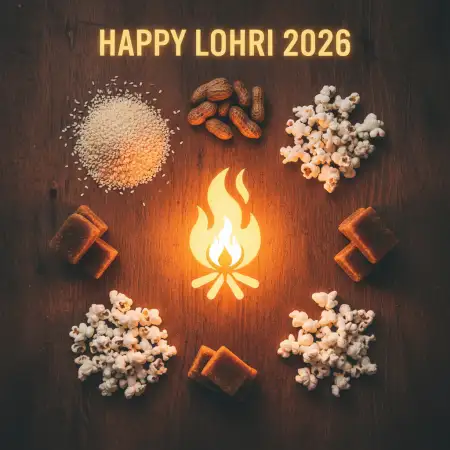 Free Happy Lohri 2026 Reels Caption Background Download