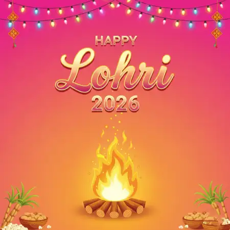 Happy Lohri 2026 Traditional Wishes - Free Happy Lohri 2026 Wishes Download
