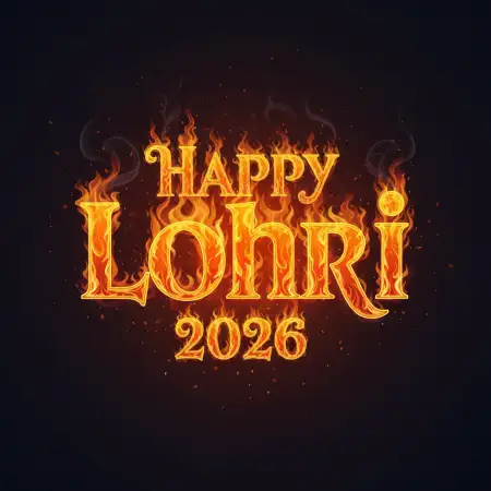 Happy Lohri 2026 Wishes Aesthetic Design - Free Happy Lohri 2026 Wishes Download