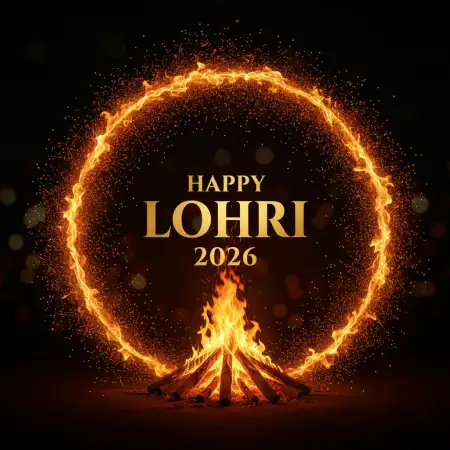 Happy Lohri 2026 Wishes In Hindi Images - Free Happy Lohri 2026 Wishes Download