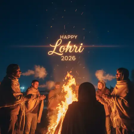 Free Happy Lohri 2026 Background Download
