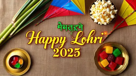 Happy Lohri Greetings 2025 For Desktop Backgrounds - Free Background Download