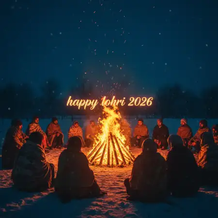 Happy Lohri Wishes For Family 2026 - Free Happy Lohri 2026 Wishes Download
