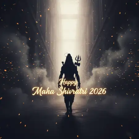 Happy Maha Shivratri 2026 Minimalist Poster Design - Free Happy Maha Shivratri 2026 Download