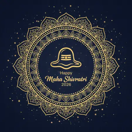 Happy Maha Shivratri 2026 Stylish Calligraphy Text - Free Happy Maha Shivratri 2026 Download