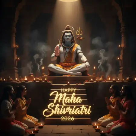 Happy Maha Shivratri 2026 Whatsapp Creative Festival Poster - Free Happy Maha Shivratri 2026 Whatsapp Download