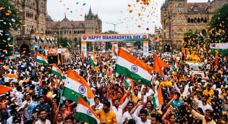 Happy Maharashtra Day 2026 Crowd Celebration Images - Free Happy Maharashtra Day 2026 Download