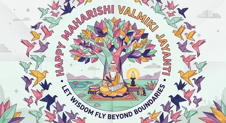 happy maharishi valmiki jayanti beautiful creative wishes for whatsapp status
