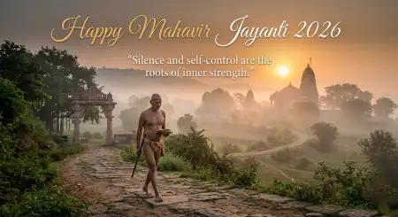 Happy Mahavir Jayanti 2026 Wishes Quotes - Free Mahavir Jayanti 2026 Wishes Download