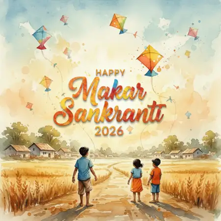 Free Happy Makar Sankranti 2026 Colorful Kites Background Background Download