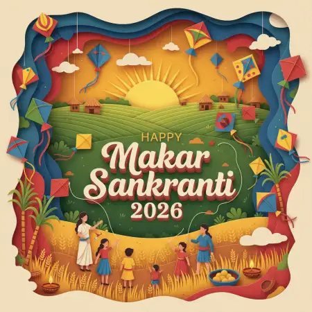 Free Happy Makar Sankranti 2026 Design Resources Background Download