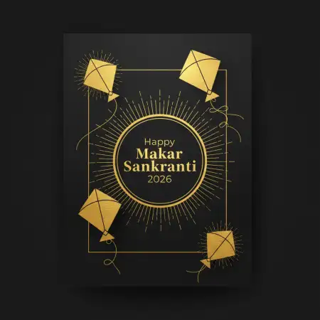 Free Happy Makar Sankranti 2026 Greeting Card Background Background Download