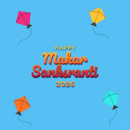 Free Happy Makar Sankranti 2026 Kids Kite Flying Celebration Images Background Download
