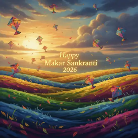 Free Happy Makar Sankranti 2026 Simple Wishes With Images Background Download