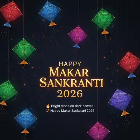 Free Happy Makar Sankranti 2026 Wishes For Instagram Background Download
