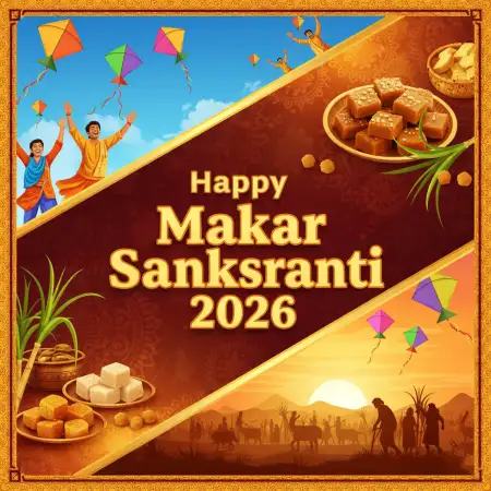Free Happy Makar Sankranti 2026 Wishes For Office Colleagues Background Download