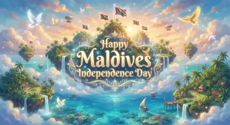 Happy Maldives Independence Day Banner - Free Maldives Independence Day 2026 Download