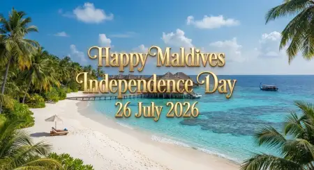 Happy Maldives Independence Day Greeting Card - Free Maldives Independence Day 2026 Download