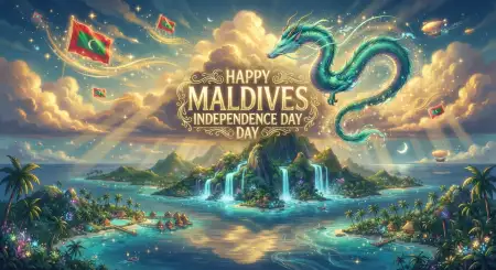 Happy Maldives Independence Day Illustration - Free Maldives Independence Day 2026 Download