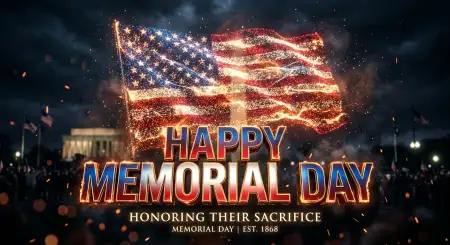 Happy Memorial Day 2026 Banner Background Images - Free Happy Memorial Day 2026 Download