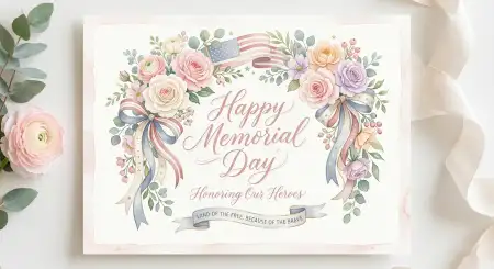Happy Memorial Day 2026 Elegant Remembrance Cards - Free Happy Memorial Day 2026 Download
