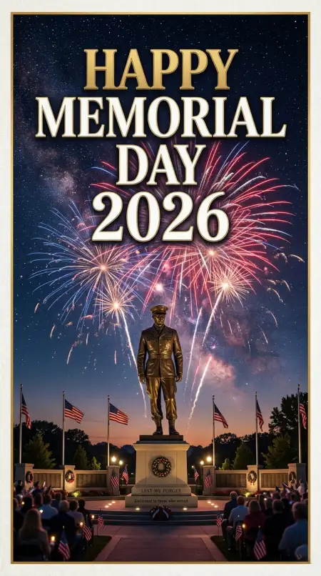 Happy Memorial Day 2026 Military Tribute Posters - Free Happy Memorial Day 2026 Download