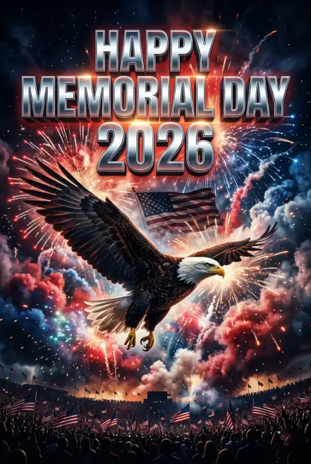 Happy Memorial Day 2026 Usa Flag Poster Design - Free Happy Memorial Day 2026 Download